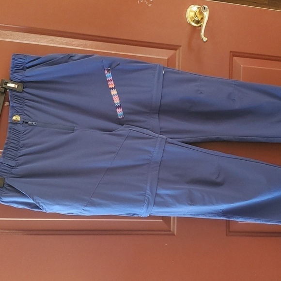 Little Donkey Andy LDA Pants - LDA navy convertible hiking pants/shorts rainbow 🌈 pocket zippers quick dry